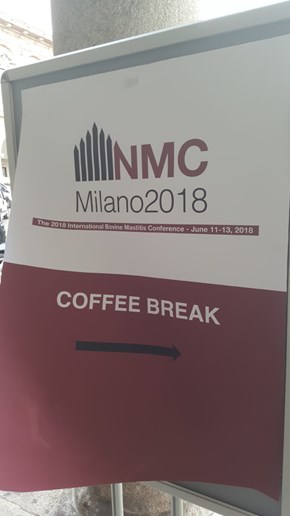 Kaffeskylt från NMC-konferensen i Milano 2018