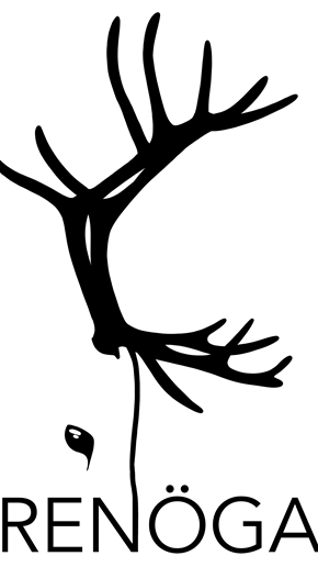 Logotyp med stiliserat renhorn.